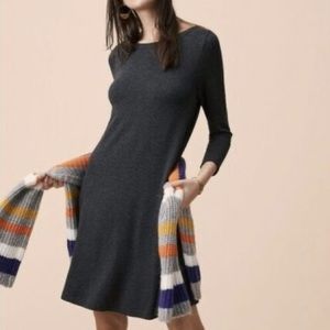 Lou & Grey Signature Soft Swing Dress in Dark Charcoal Grey
